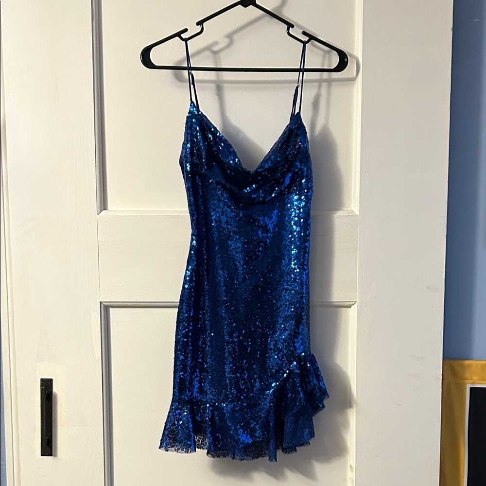 Lucy in the Sky Blue Sequin Mini Dress